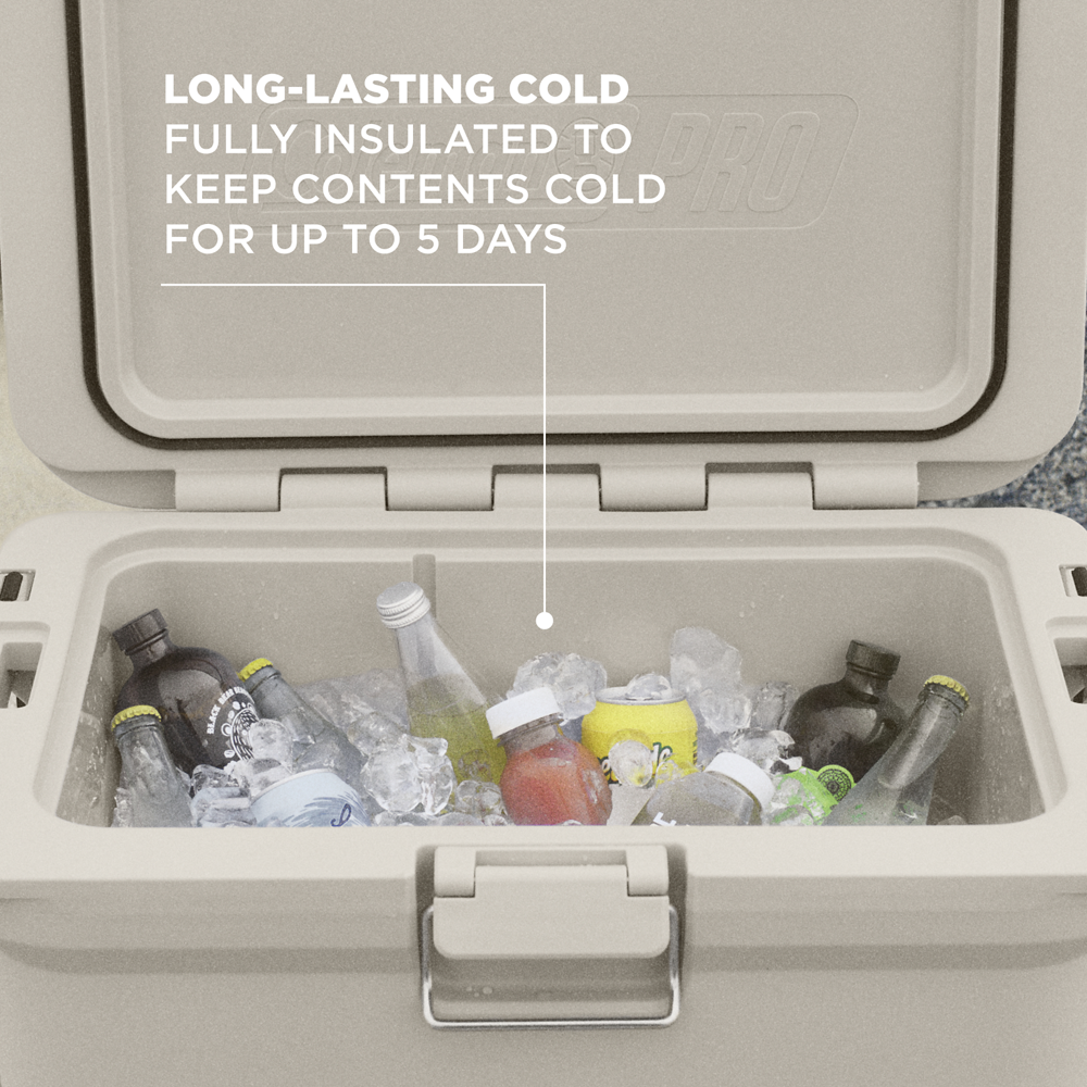 Pro 55-Quart Hard Cooler, Desert Sand | Coleman