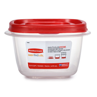 Contenant d'entreposage pour les aliments EasyFindLidsMC de format carré moyen