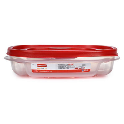 Contenant d'entreposage pour les aliments EasyFindLidsMC de format moyen, divisé