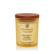 chesapeake bay candle mind and body collection strength and energy pineapple coconut small jar candle