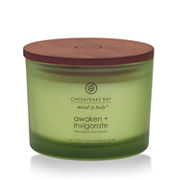 awaken invigorate lemongrass eucalyptus 3 wick coffee table jar candle