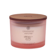 stillness purity rose water 3 wick coffee table jar candle