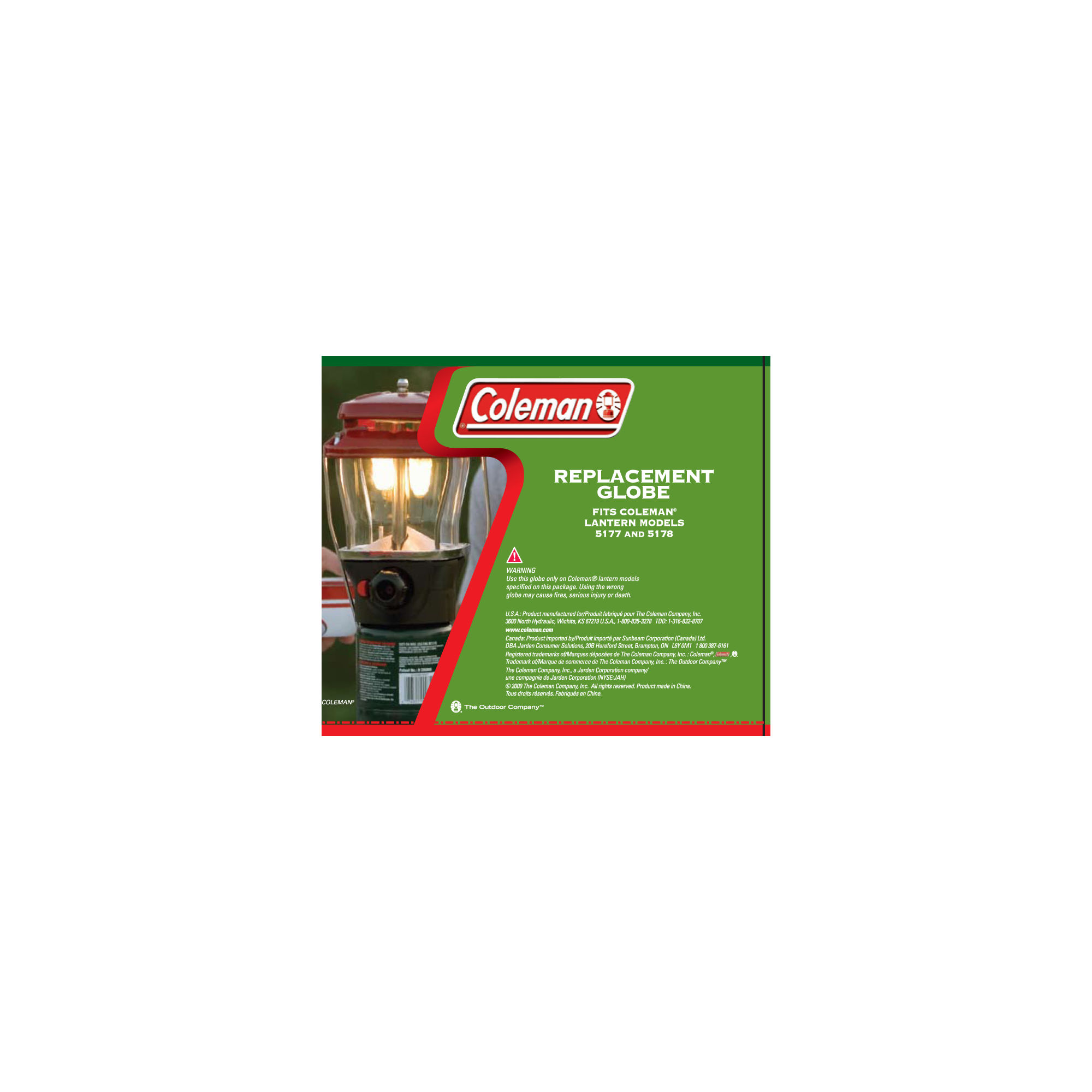 Coleman Replacement Lantern Globe | Clear