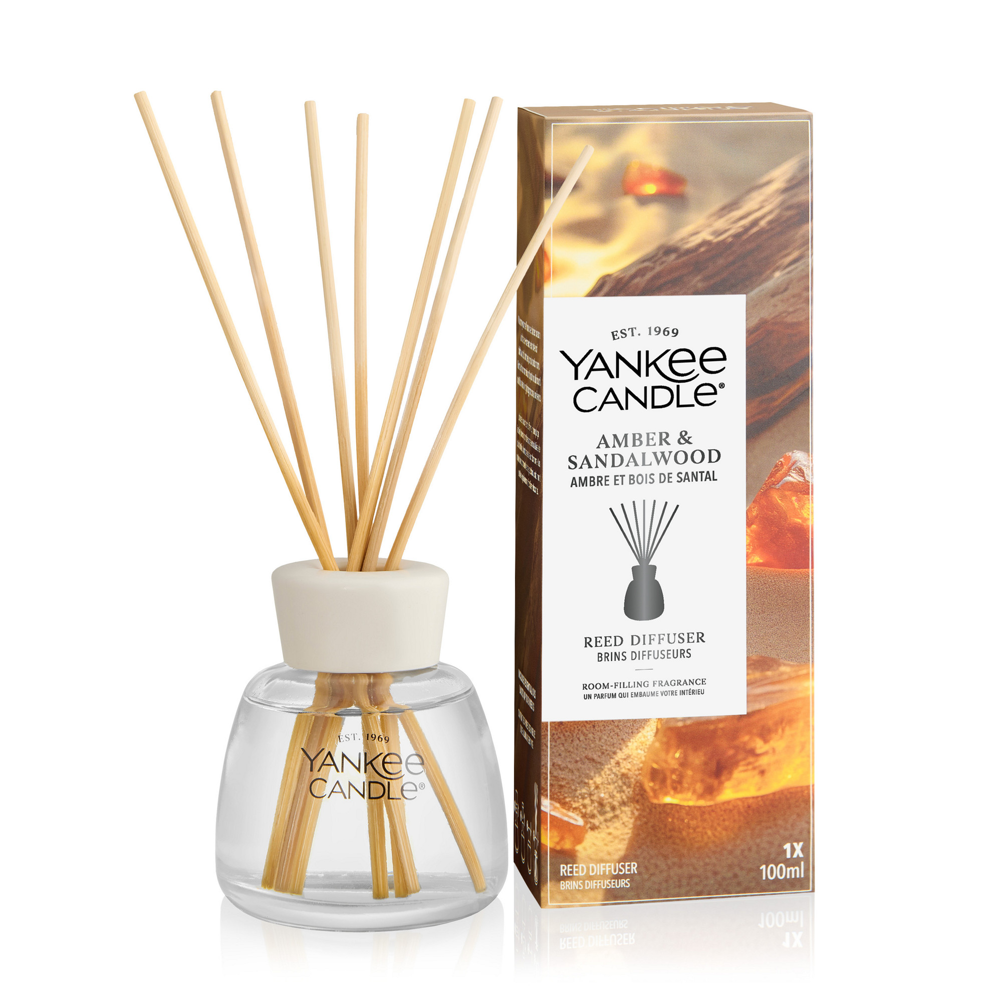 Amber & Sandalwood Diffuser Yankee Candle, Brown | Sweet & Spicy
