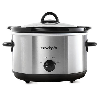 Crock-Pot&reg; Manual 4.5-Quart Slow Cooker, Silver