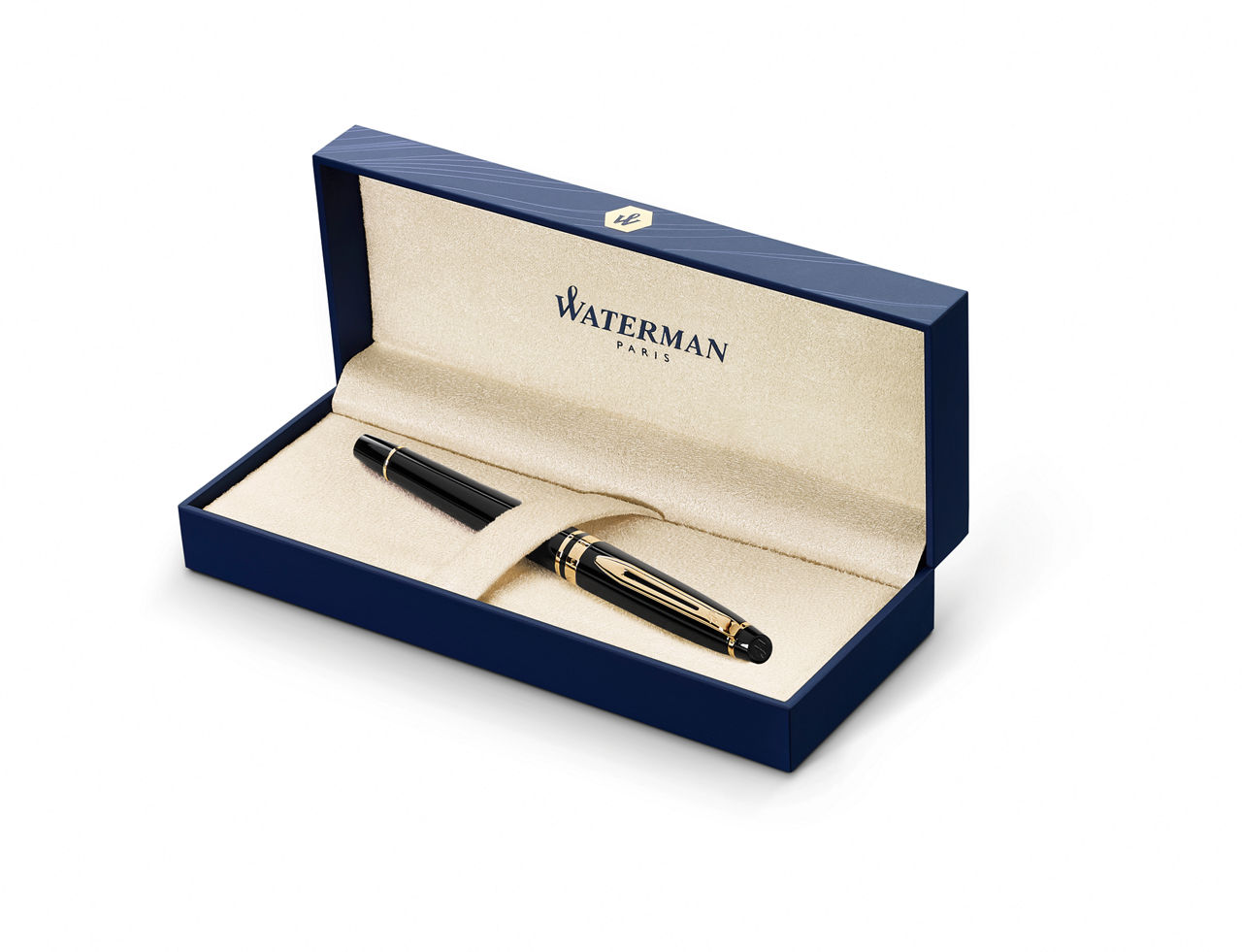 Stylo Roller Scrikss® Noble Laqué Noir Mat et Or