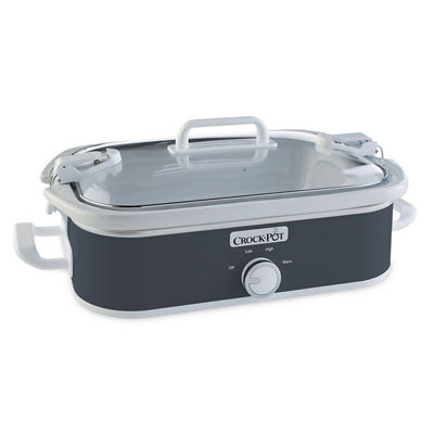 Crock-Pot&reg; Manual 3.5-Quart Casserole Crock&reg; Slow Cooker, Charcoal