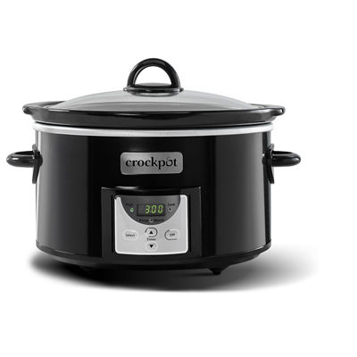 Crock-Pot&reg; 4-Quart Digital Countdown Slow Cooker, Black