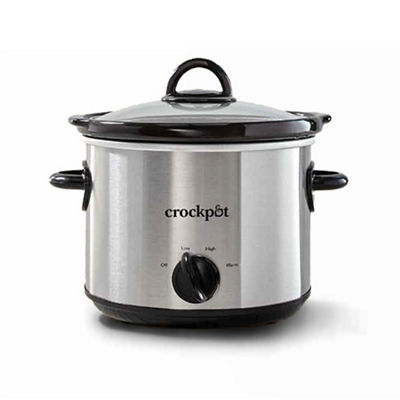 Crock-Pot&reg; Manual 3-Quart Slow Cooker, Silver