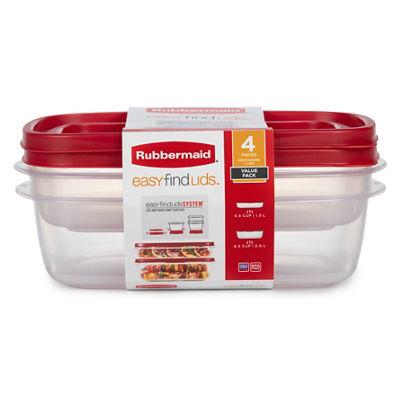 Récipients d'entreposage pour les aliments Easy Find Lids