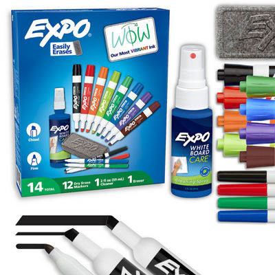 EXPO Low Odor Dry Erase Markers, Kit