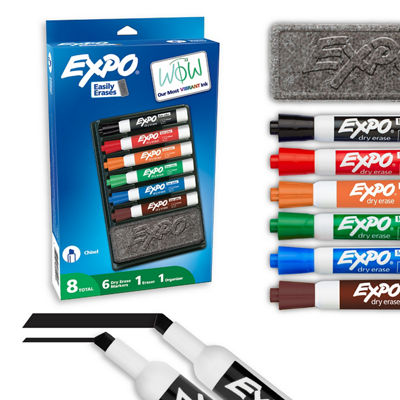 EXPO Low Odor Dry Erase Markers, Kit