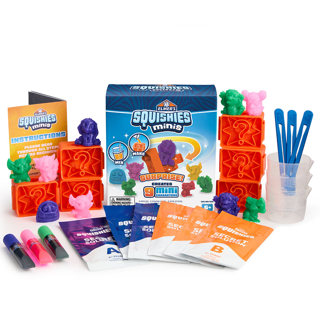 Elmer's Squishies Mini Mix and Match, 9 Monsters | Elmers