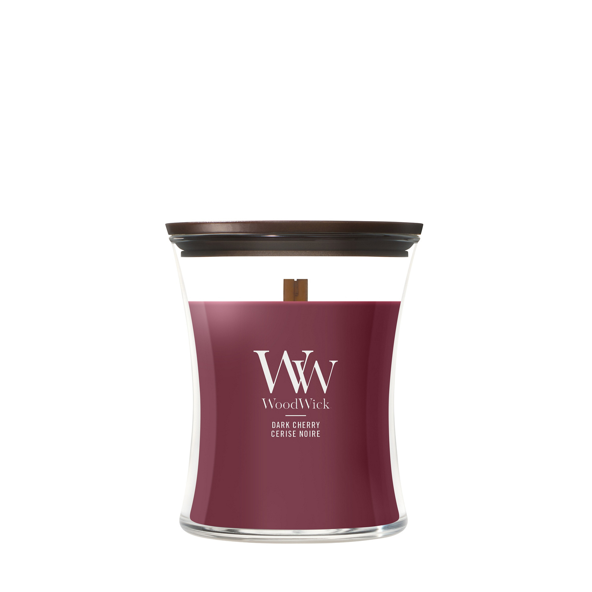 Dark Cherry Candle WoodWick, Red | Fruity & Citrus