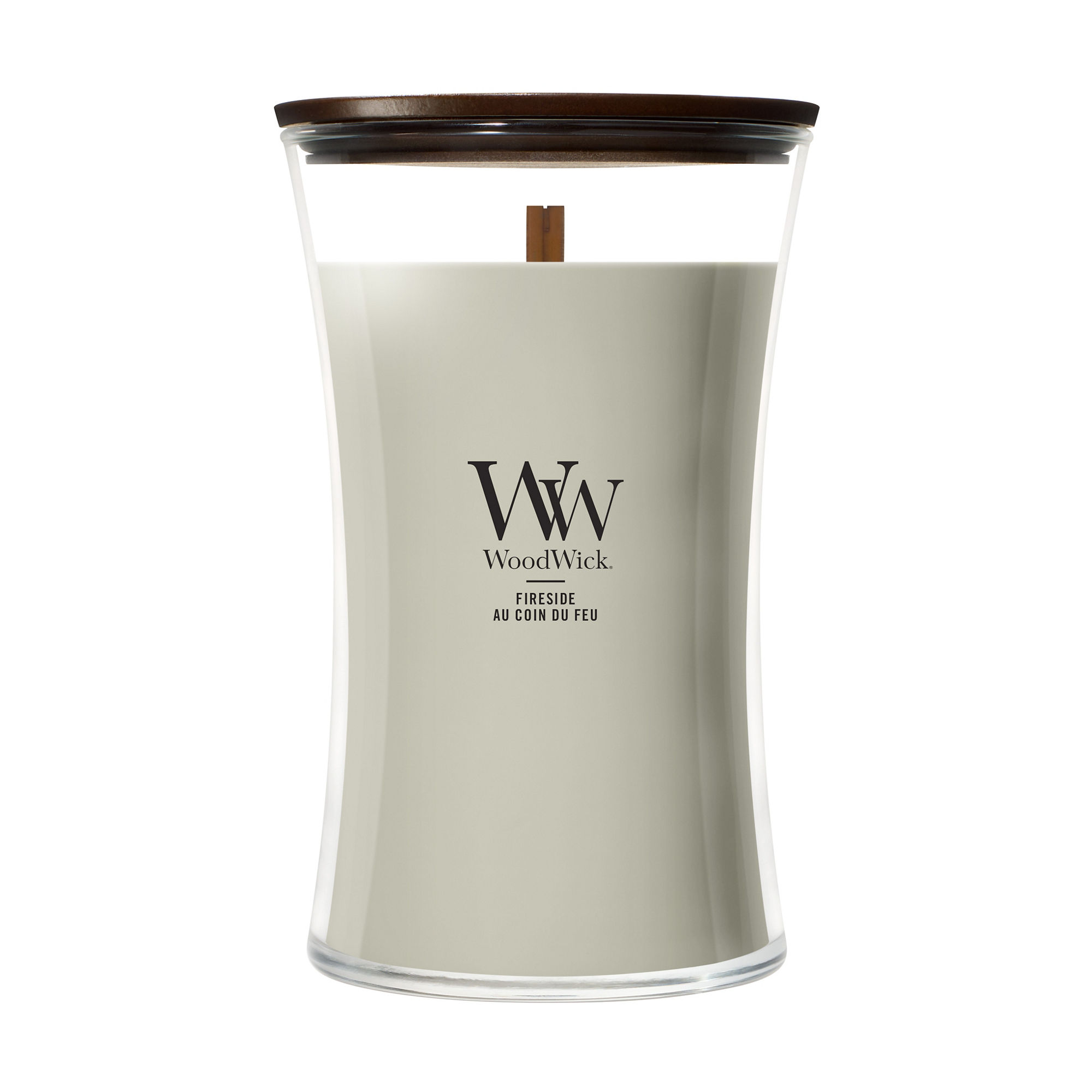 Fireside Candele grandi WoodWick, Brown | Legnoso