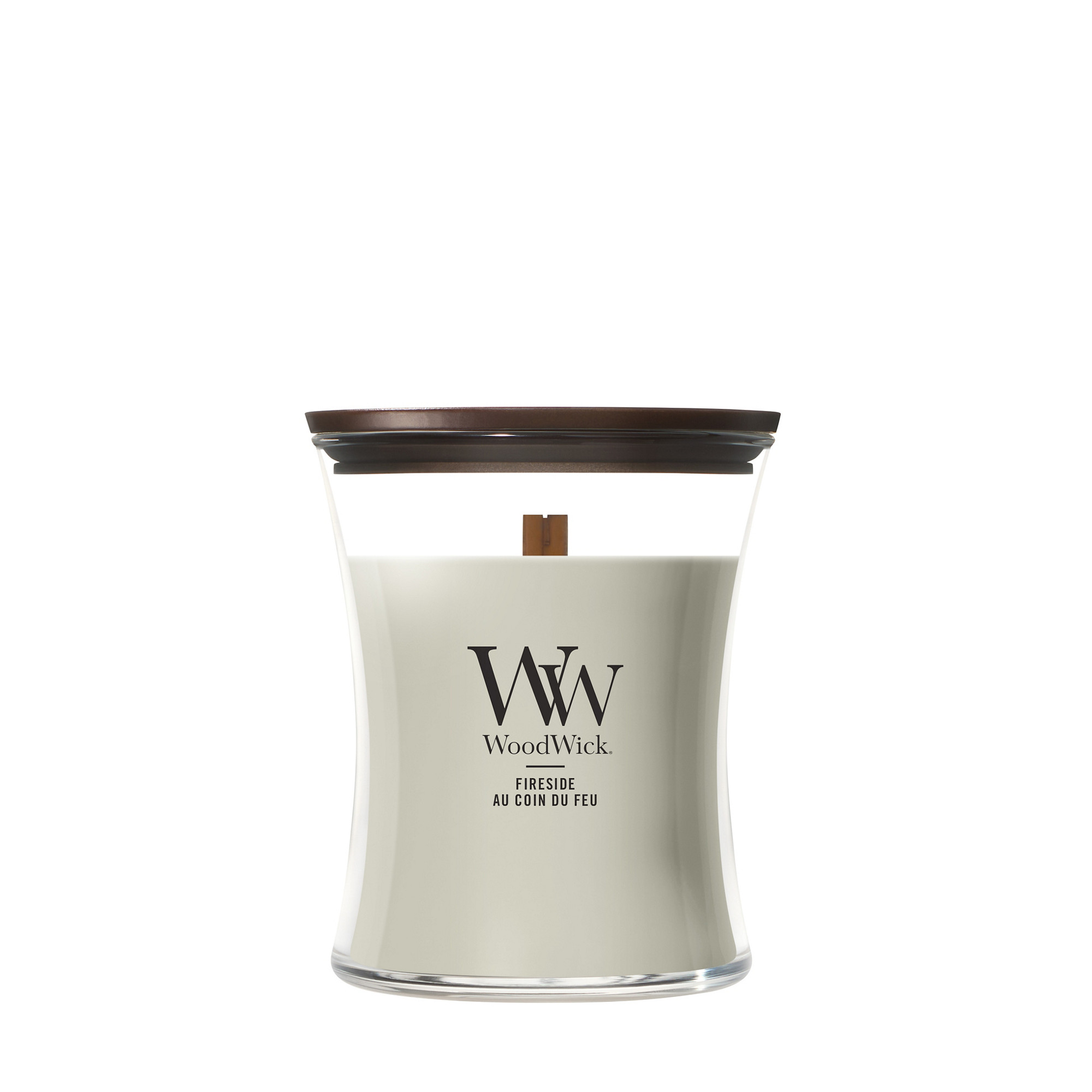 Fireside Candle WoodWick, Brown | Woody