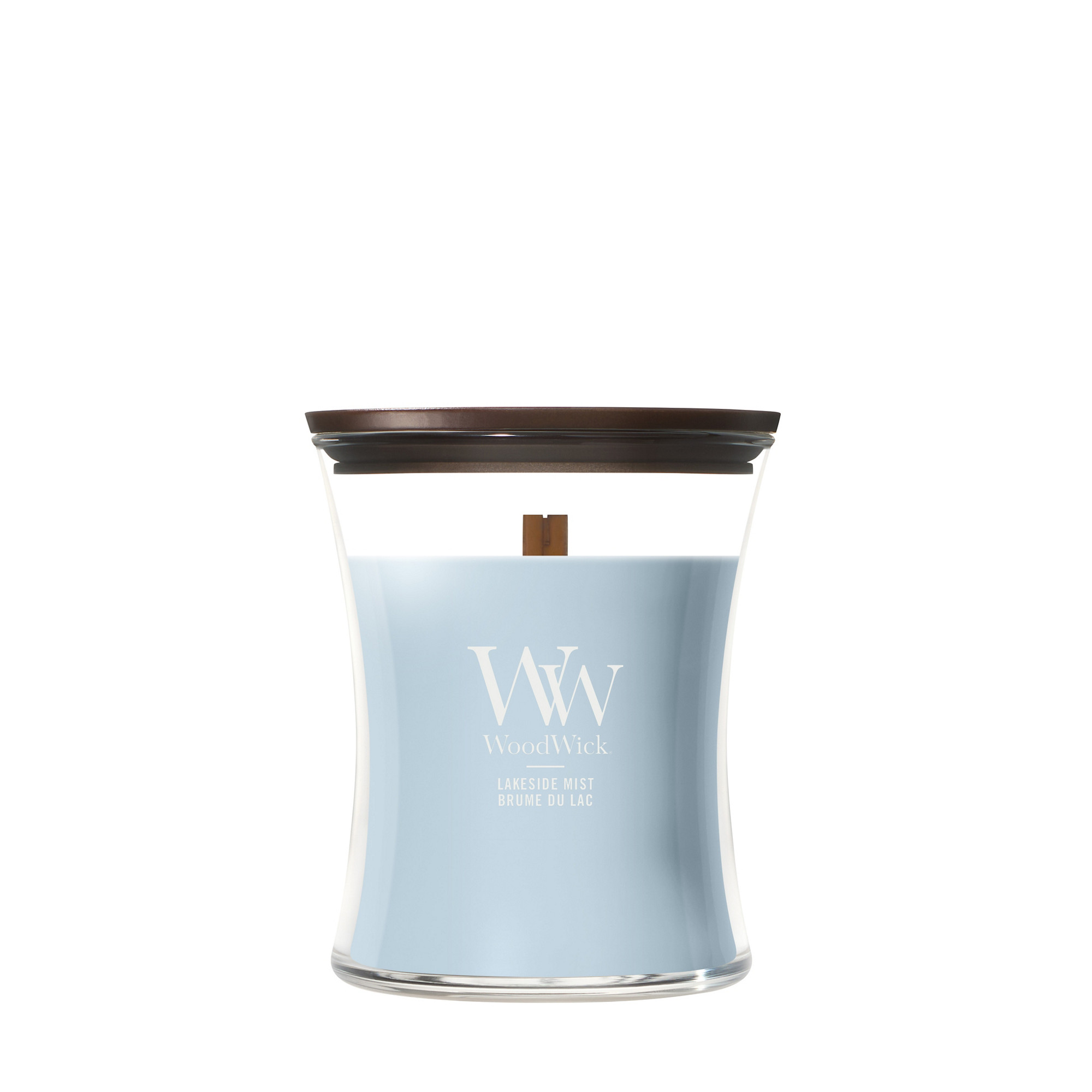 Lakeside Mist Candle WoodWick, Blue | Fresh & Clean