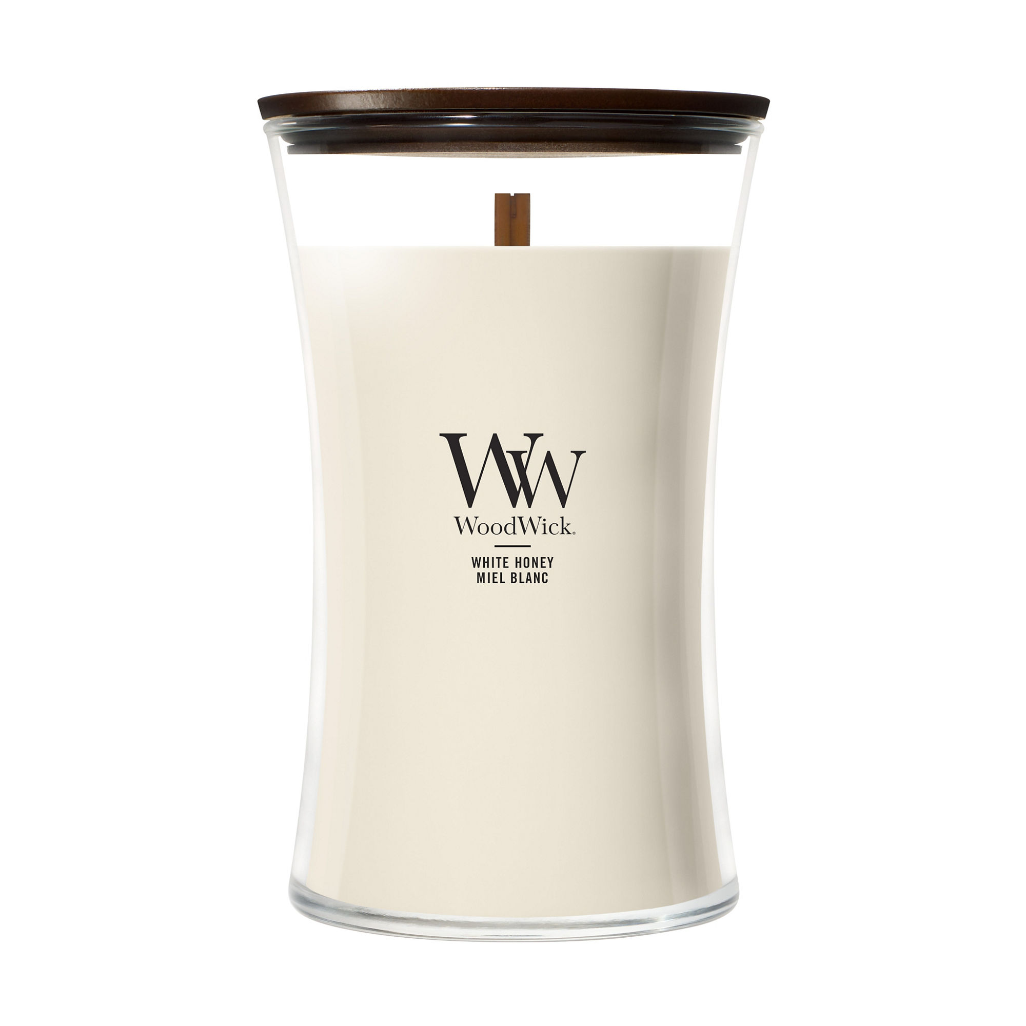 White Honey Candele grandi WoodWick | Ambrata