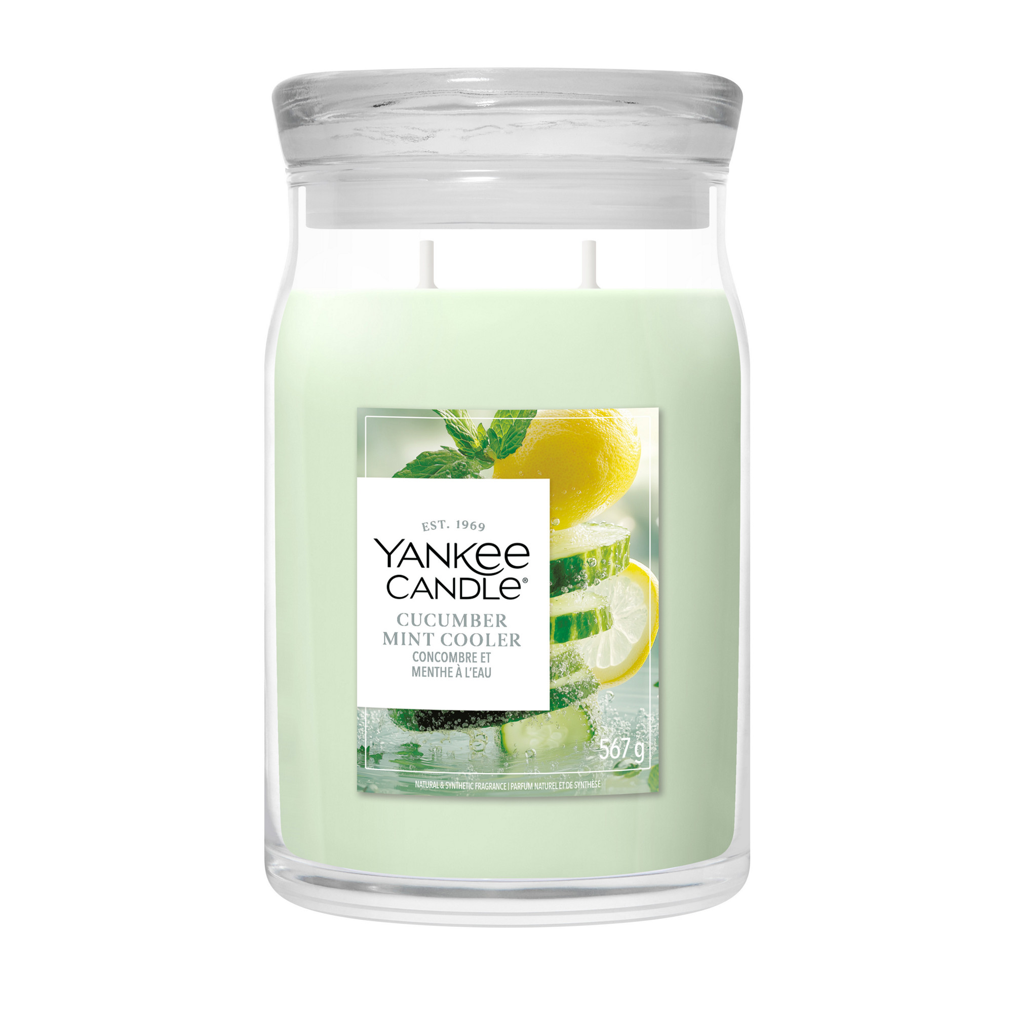 Cucumber Mint Cooler Candle Yankee Candle, Green | Citrus