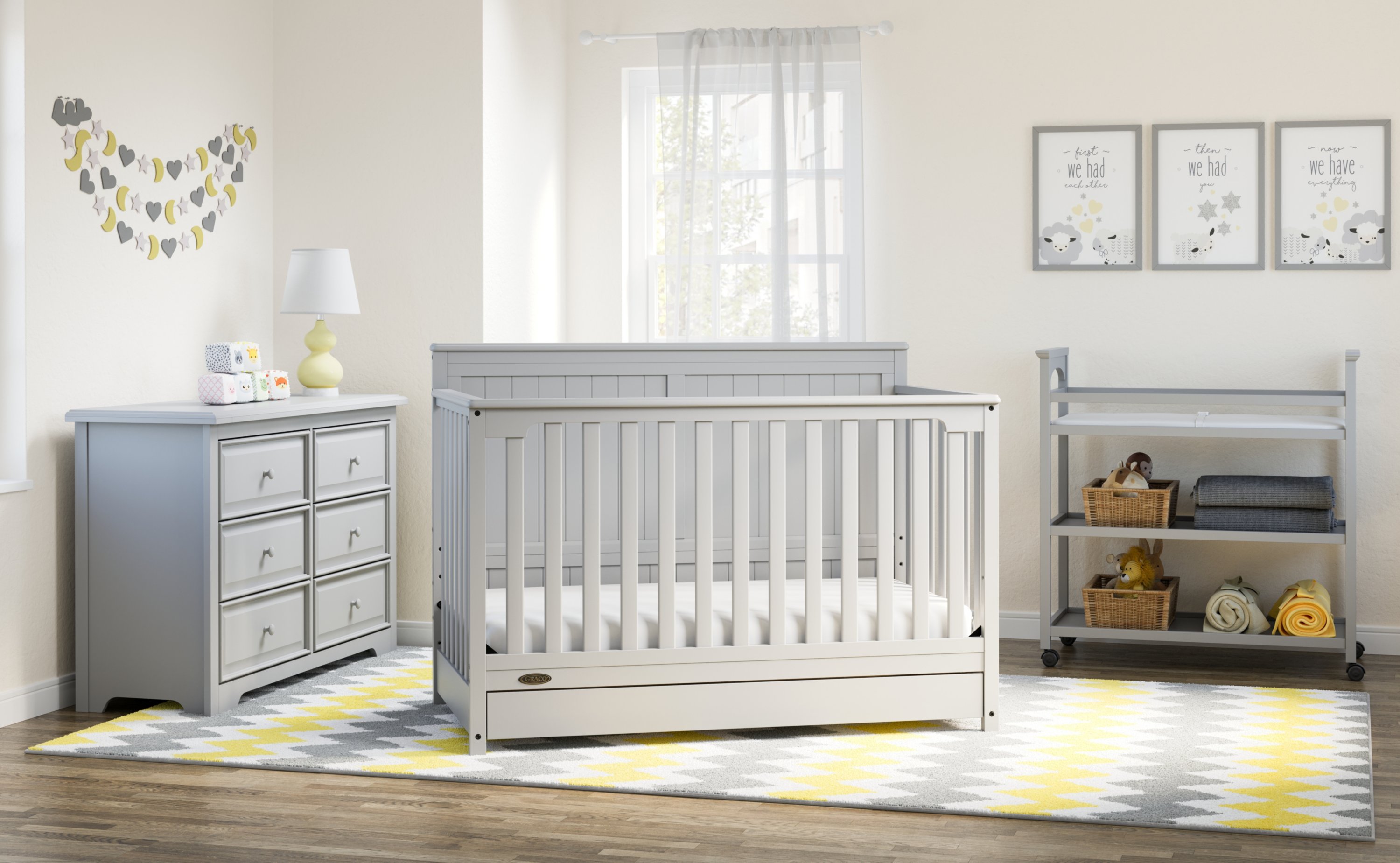 graco hadley crib white
