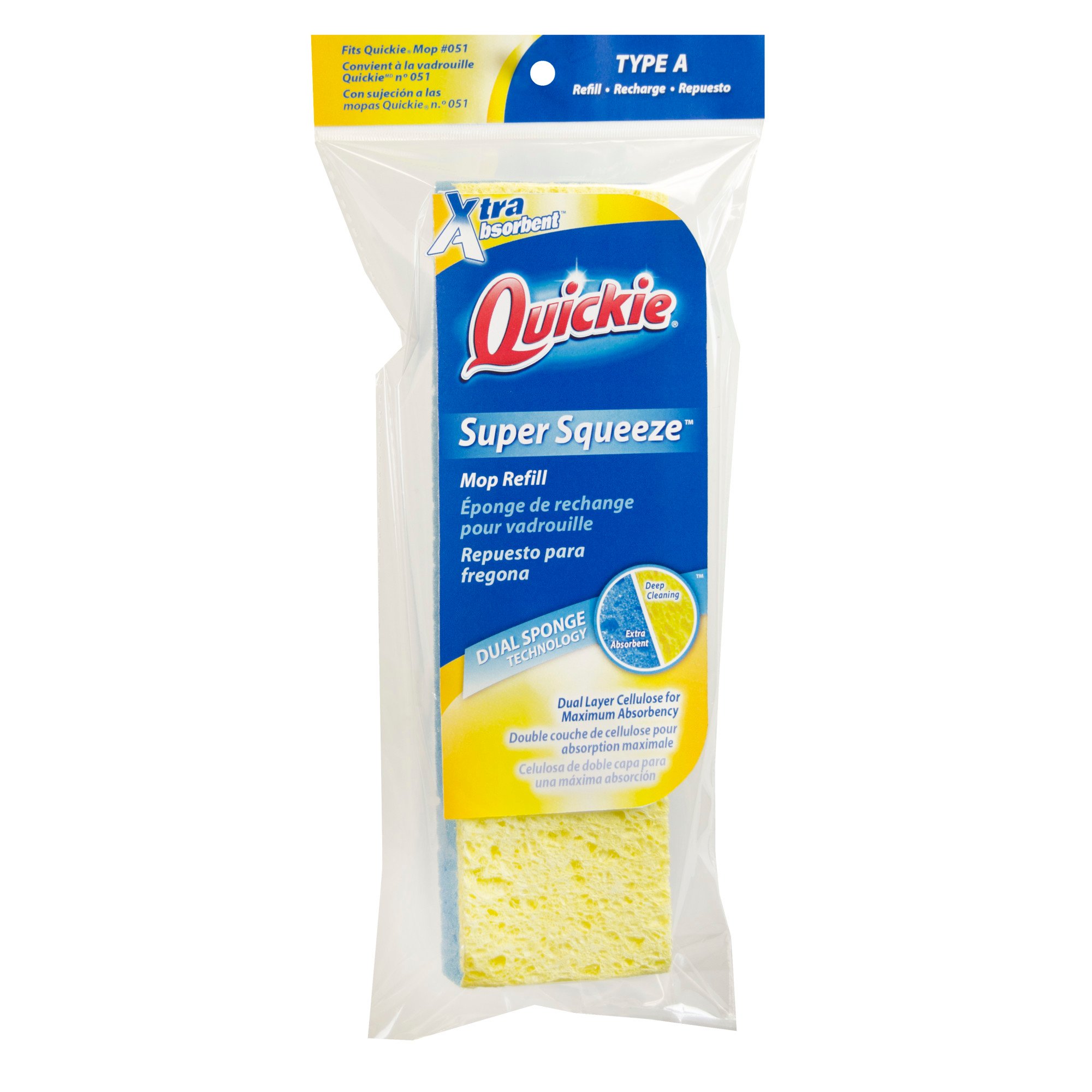 Quickie® Super Squeeze Sponge Mop Refill image number null