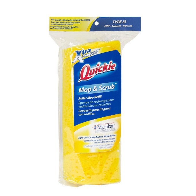 Quickie® Roller Mop Refill W/ Microban image number null
