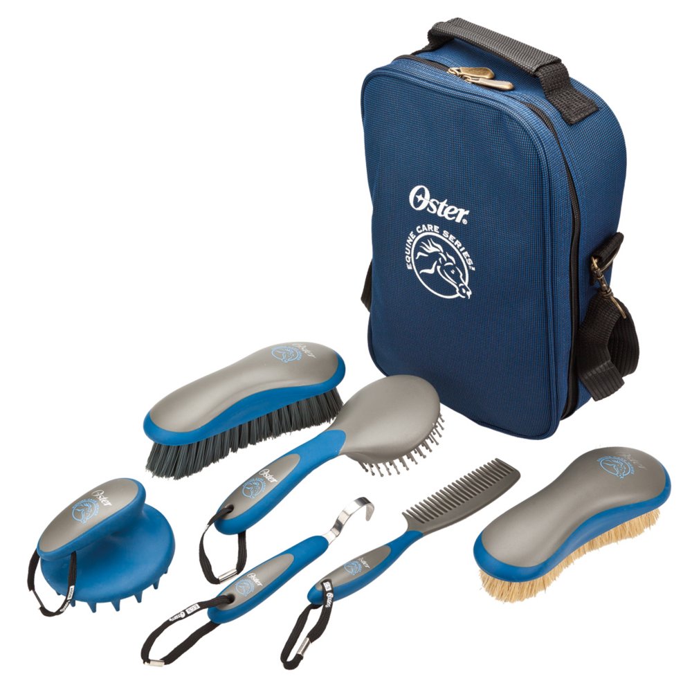 Oster Equine Care Series 7 Piece Grooming Kit Blue Oster Pro