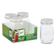 4 4 ounce size mini glass canning jars image number 1