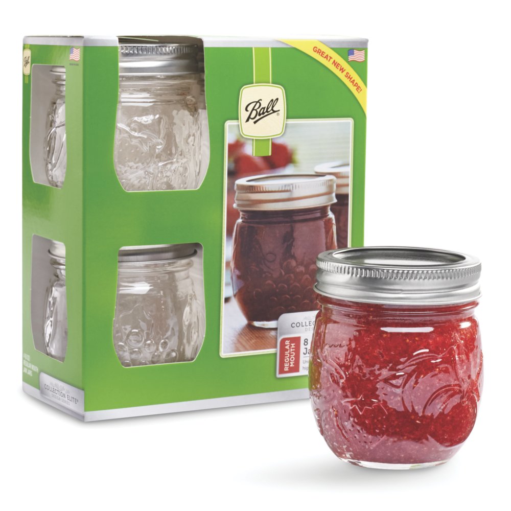 Ball Mason Jars 8 OZ, OAMCEG 12 Pack Canning Jars with Lids & 12