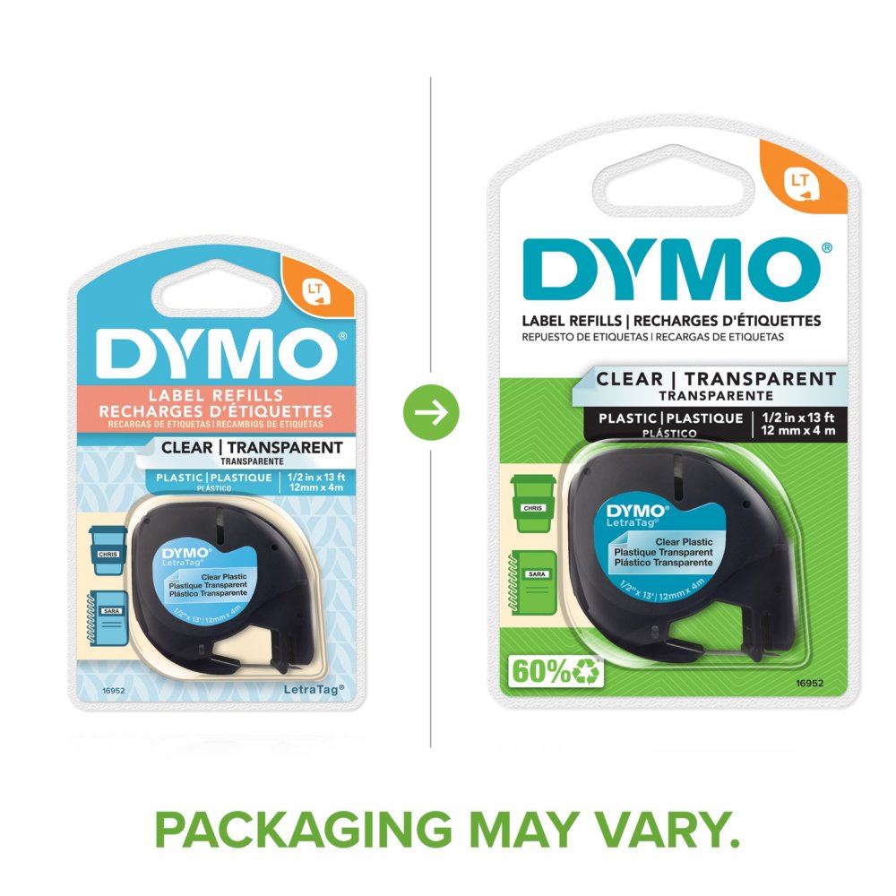 DYMO LetraTag Plastic Labels