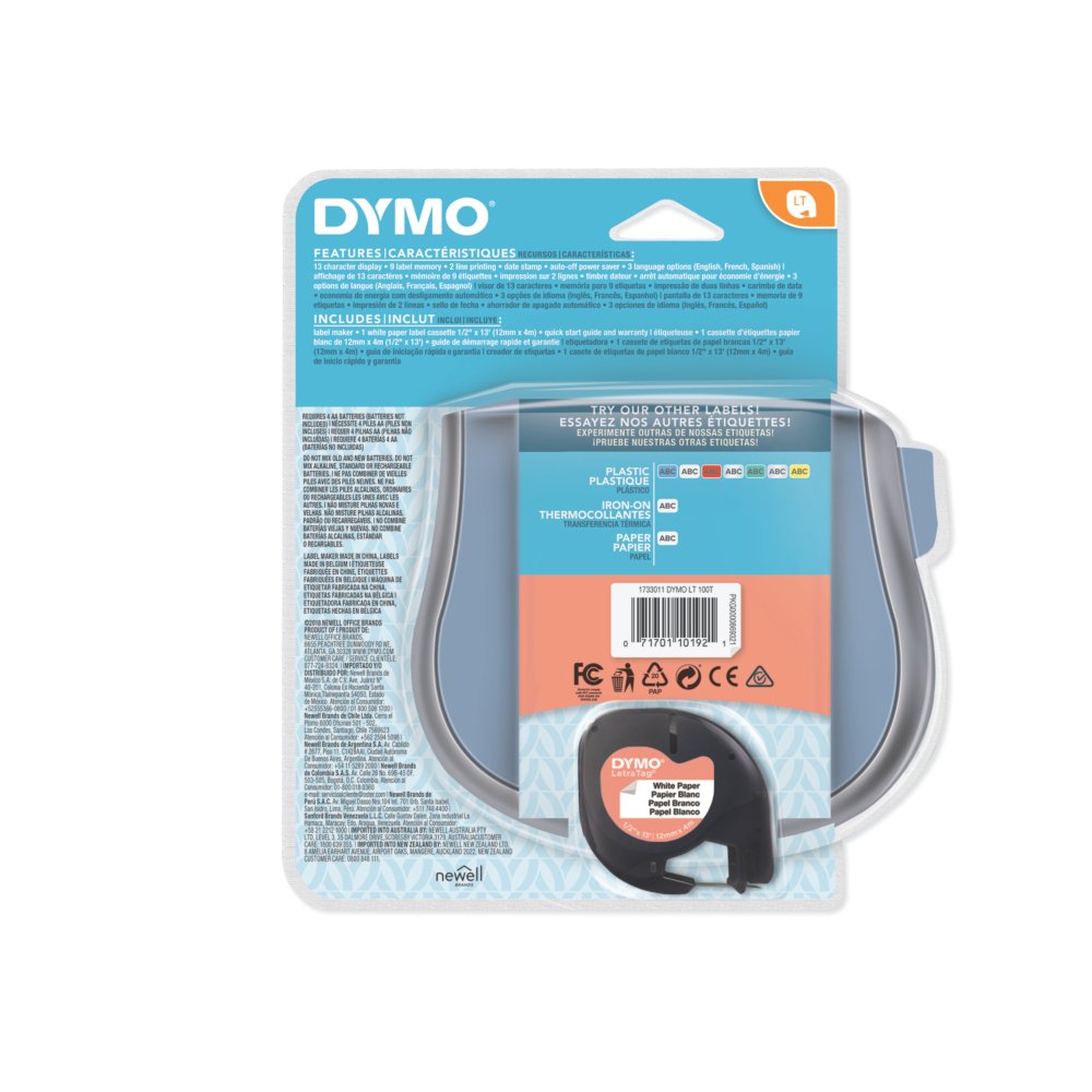 DYMO LetraTag Table Top Label Maker LT-100T blue Brand New 