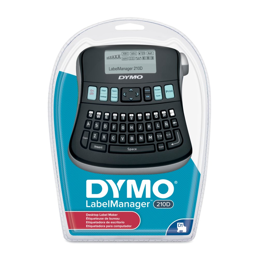 DYMO LabelManager 210D kit de etiquetadora portátil, teclado QWERTY