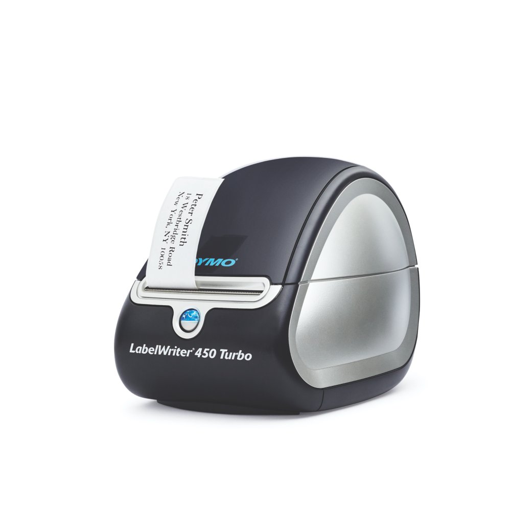 https://s7d1.scene7.com/is/image/NewellRubbermaid/1752265-dymo-labelwriter-450-turbo-black-with-name-badge-label-left-angle?wid=1000&hei=1000