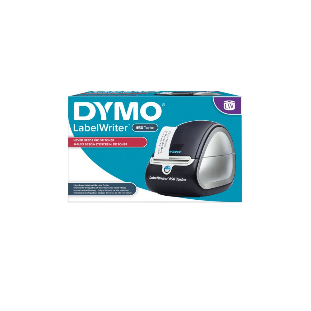 1752265 Black Dymo LabelWriter 450 Turbo Label Thermal Printer for sale online 