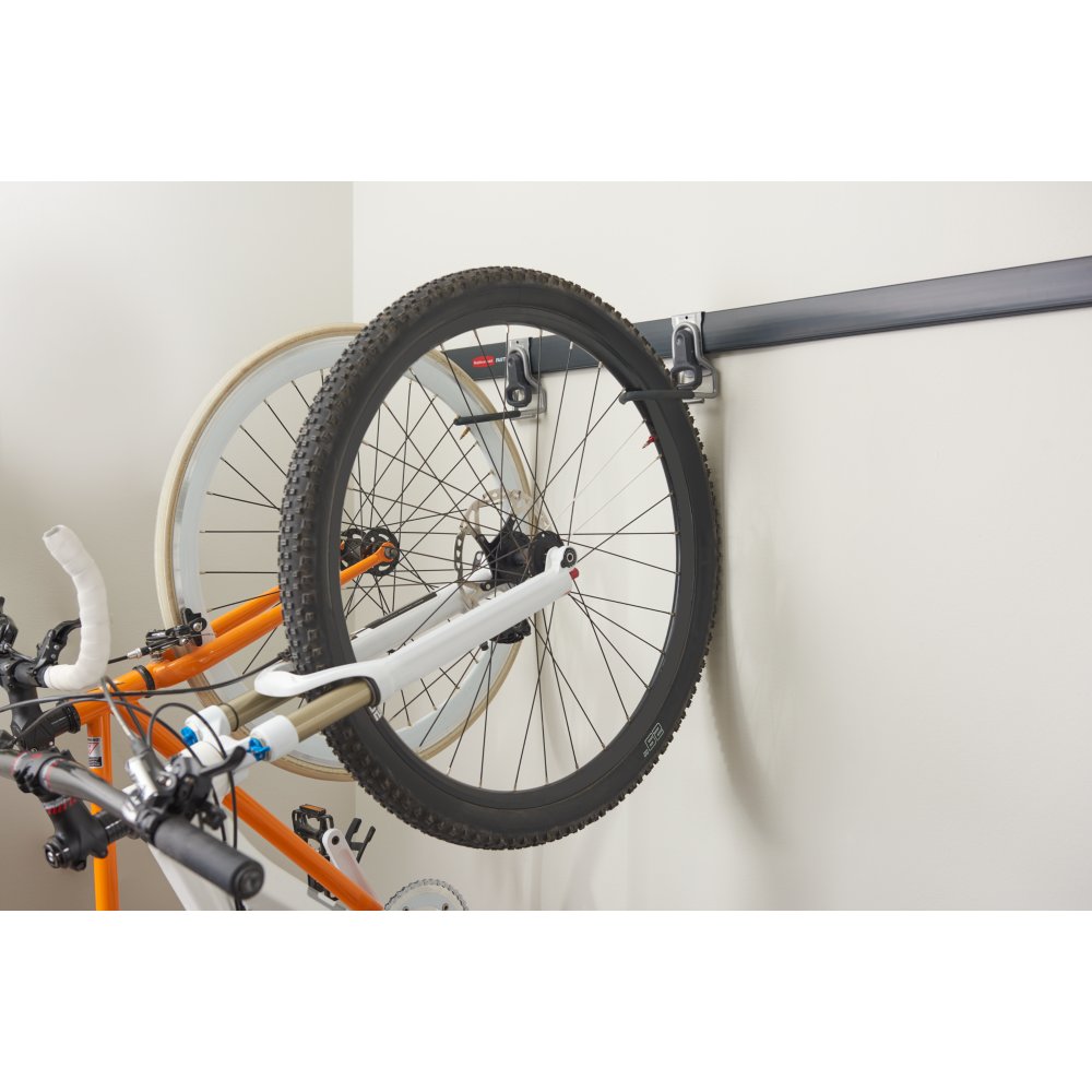 Bike Storage Rack Wall Mount Garage Hanger for 6 Bicycles Adjustable Bike  Hooks