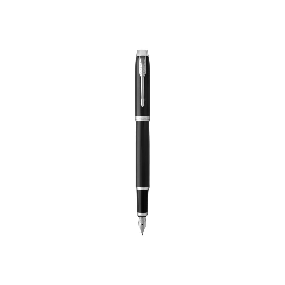 PARKER IM Fountain Pen, Brushed Metal, Fine Nib with Blue Ink Refill  (1931649)