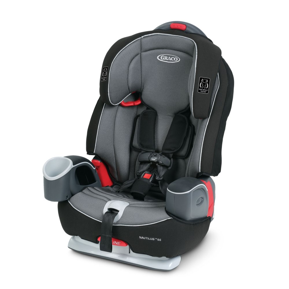 Graco Nautilus 65 3 In 1 Harness Booster Car Seat Baby - How To Install Graco Nautilus Car Seat With Seatbelt