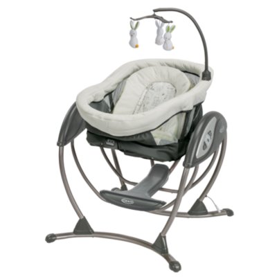 Graco duet glider lx swing with portable sleeper on sale