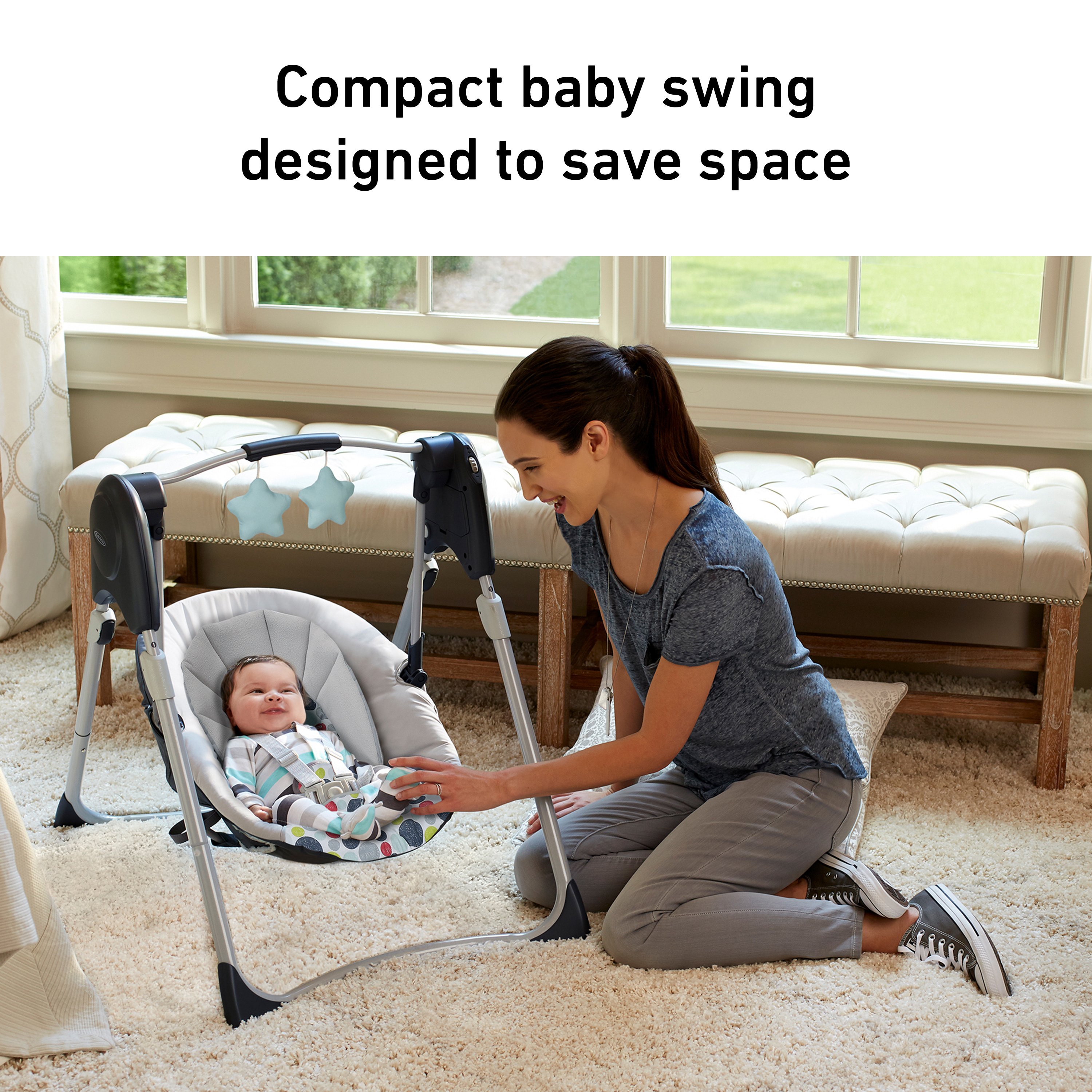 graco swing light blinking