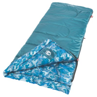 Kids Camo&trade; 45&deg;F Youth Sleeping Bag, Blue Camo