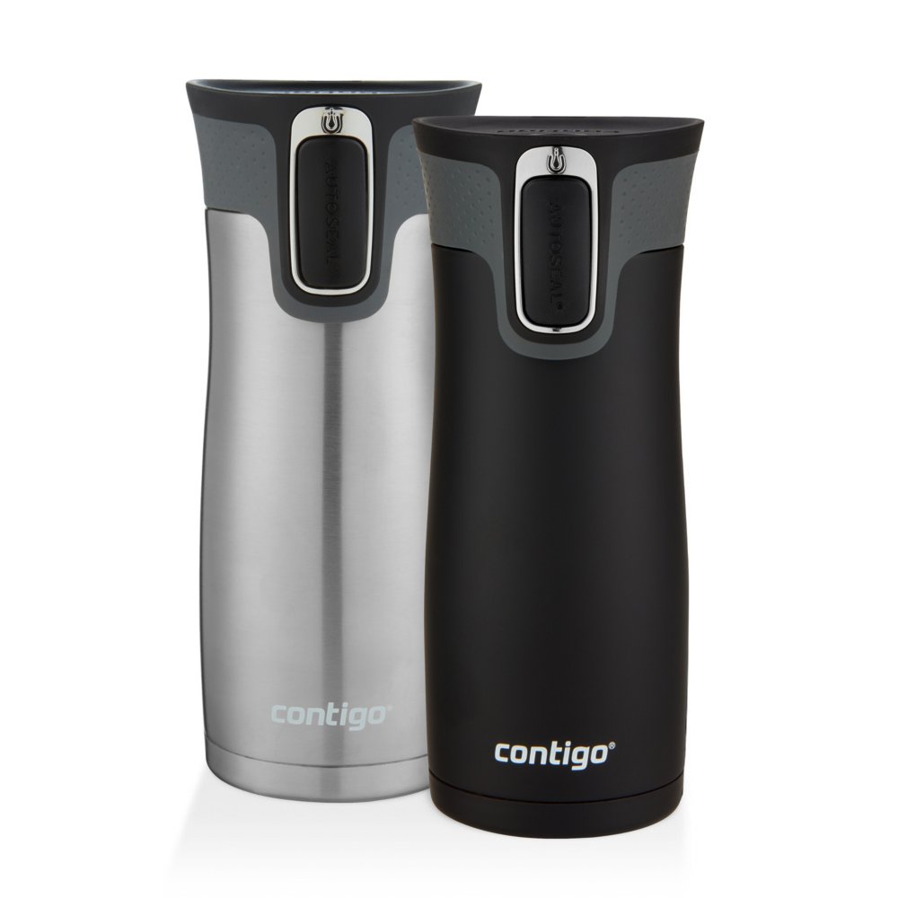 Contigo Autoseal West Loop Stainless Steel Coffee Travel Mug, Black, 16 oz