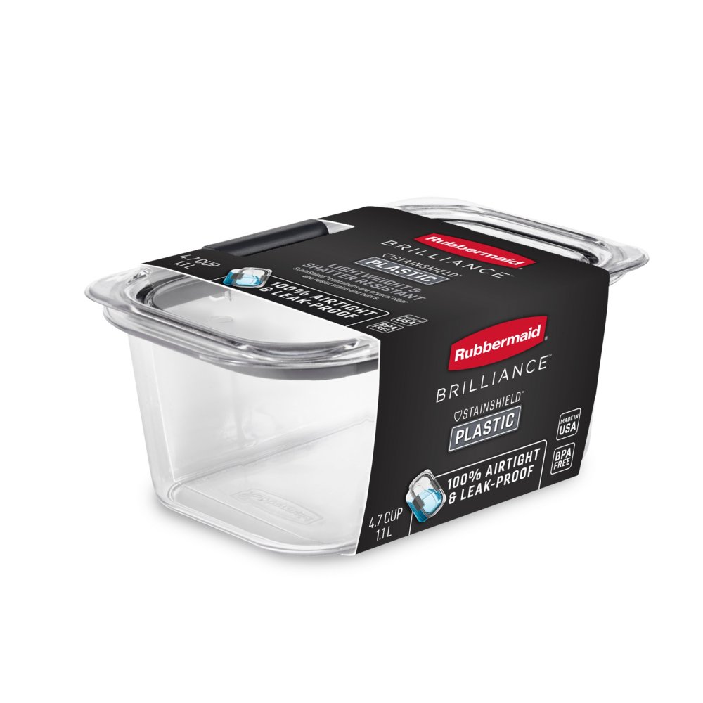 Rubbermaid® Brilliance Clear Rectangle Food Storage Container, 1 ct - Metro  Market