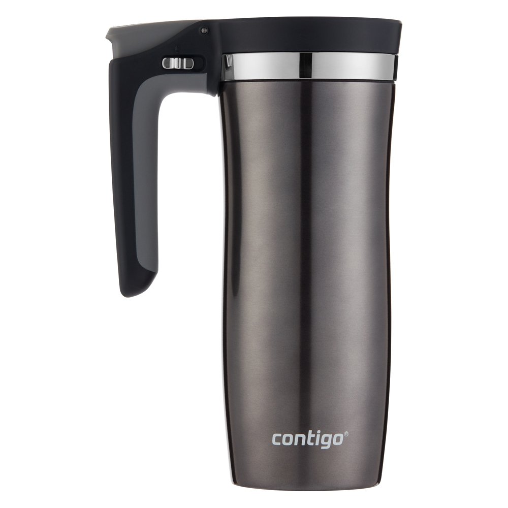 Contigo AUTOSEAL Randolph Vacuum-Insulated Handled Travel Mug with Lock, 16  oz, Midnight Blue