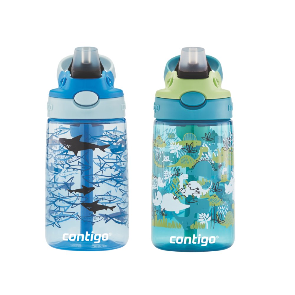 Contigo Kids Water Bottle with Redesigned Autospout Straw 14 oz