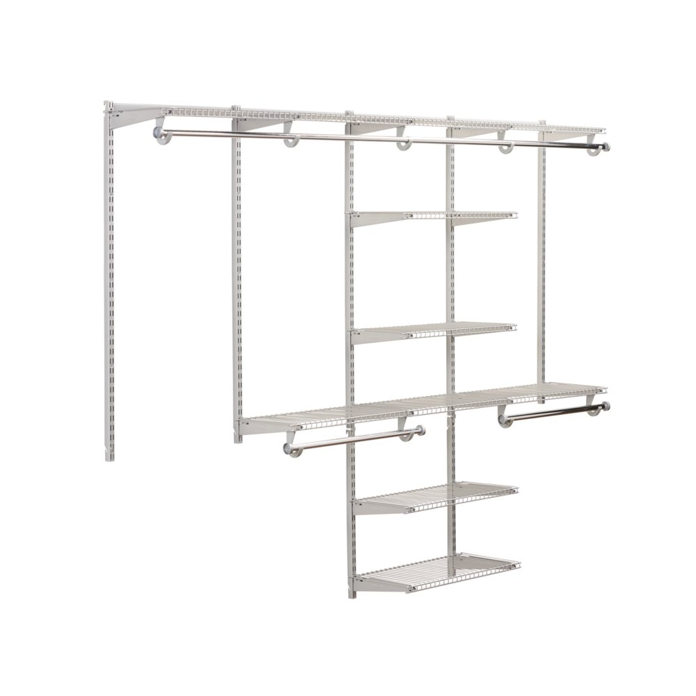 Rubbermaid Deluxe 4' - 8' Titanium Configurations Custom Closet