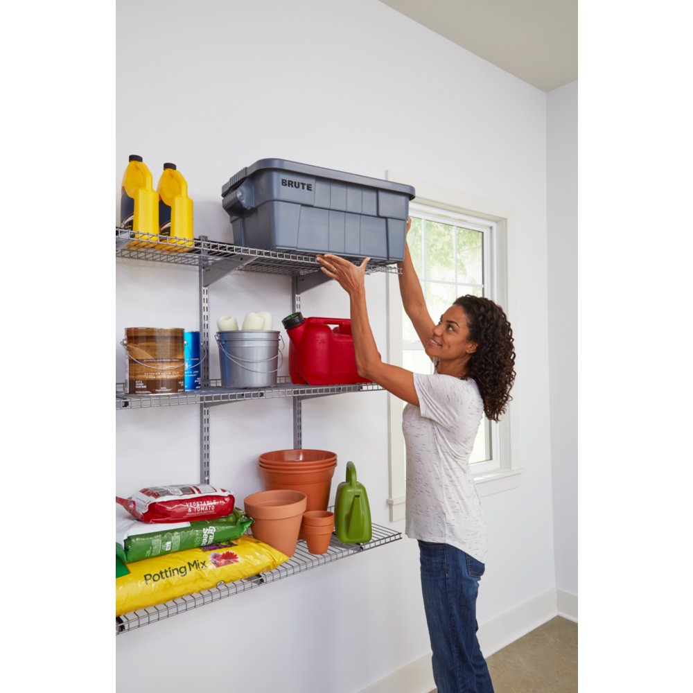 New Rubbermaid FastTrack Garage Storage All-in-One Rail Shelving Kit,36-US  Fast