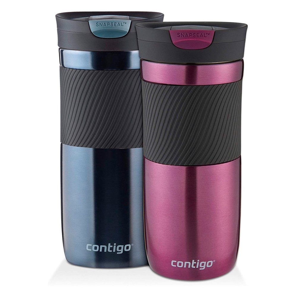 Byron Stainless Steel Travel Mug with SNAPSEAL™ Lid and Grip 