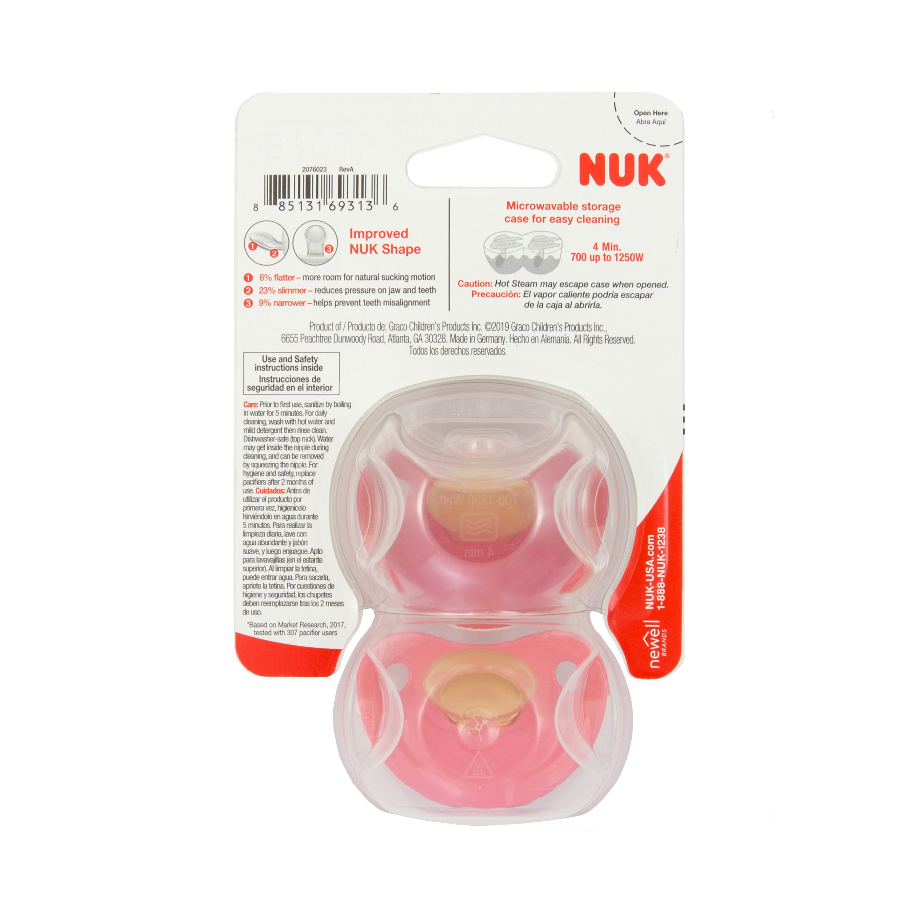 nuk rubber pacifier