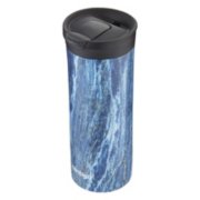 thermal travel mug with snap seal lid in marble image number 2