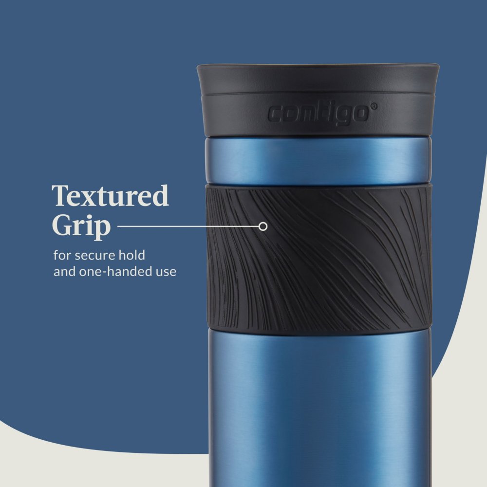 Contigo SnapSeal Insulated Stainless Steel Travel Mug with Grip
